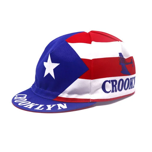 Puerto Rican Flag Biker Cap - Side Flag