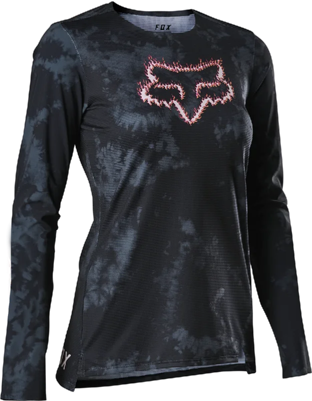 Fox Racing Flexair TS57 Long Sleeve MTB Jersey - Womens - Black - 2022