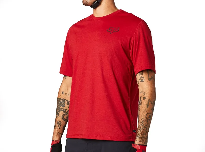 Fox Racing Ranger Power Dry Short Sleeve MTB Jersey - Chili