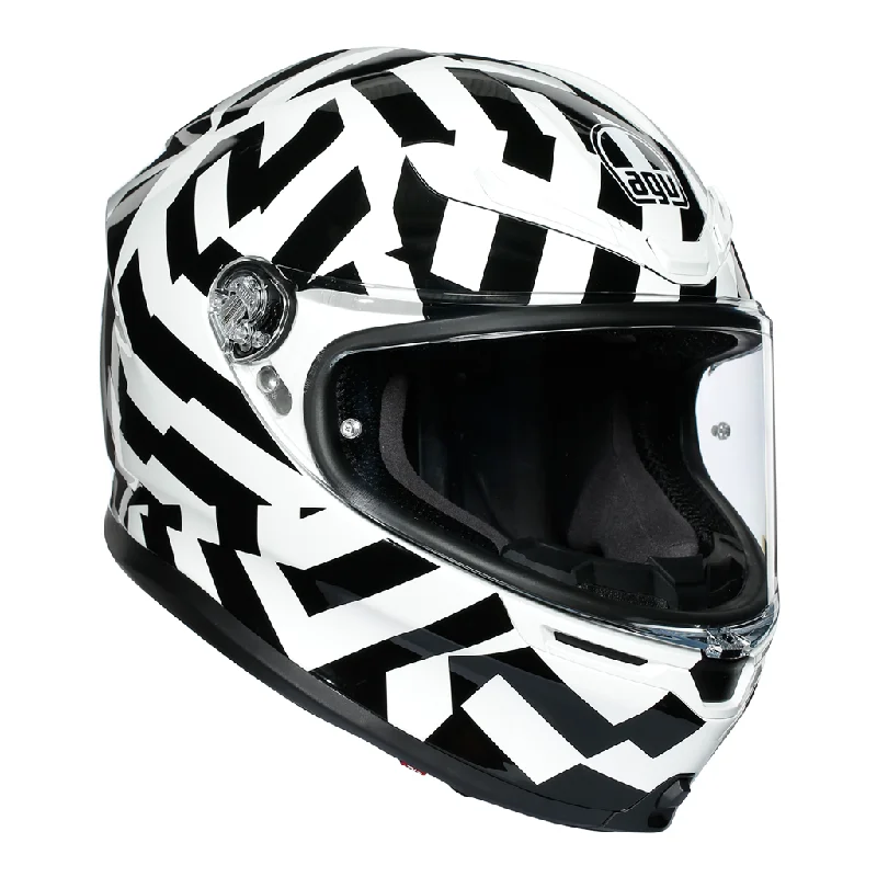 AGV K6 "Secret" Full Face Helmet - Black / White