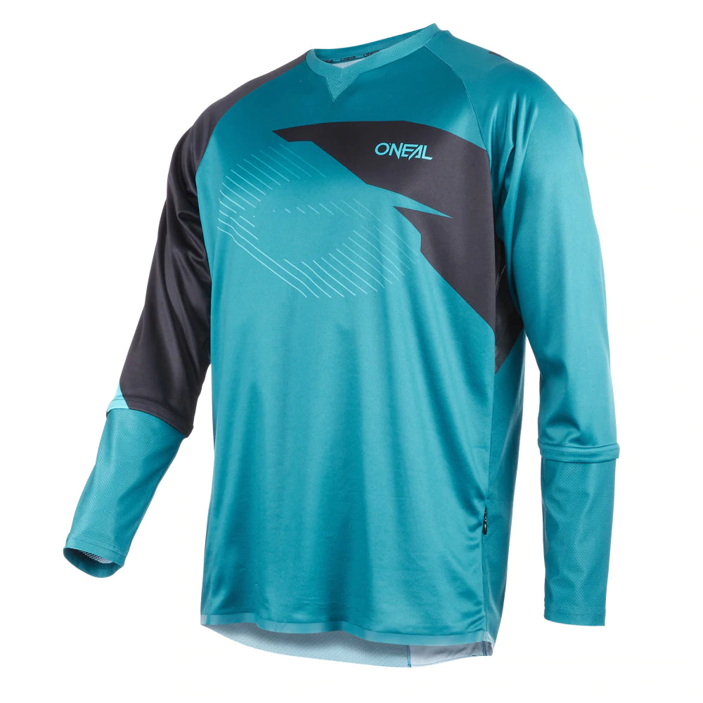 O'Neal Tobanga Long Sleeve MTB Jersey - Petrol-Teal