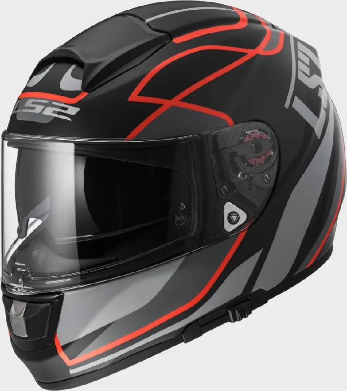 LS2 FF397 Vector FT2 Full Face Helmet - Vantage Matt Black / Red