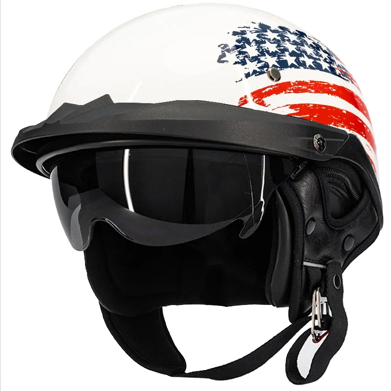 ILM Open Face Motorcycle Half Helmet Model P118