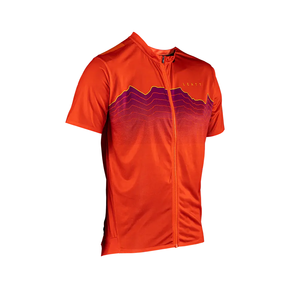 Leatt Trail 3.0 Short Sleeve MTB Jersey - Glow - 2024