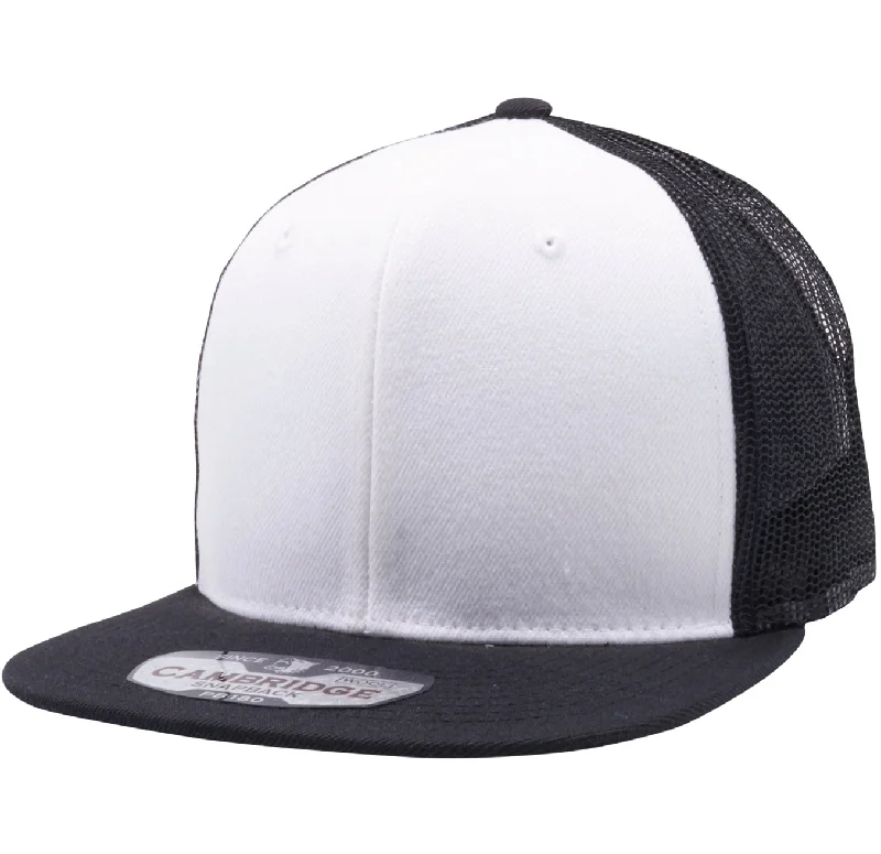 PB180 [BLACK/WHITE/BLACK] WOOL BLEND TRUCKER HATS