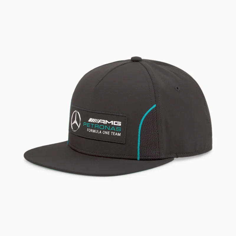 Mercedes Benz AMG Petronas Motorsport Black Flat Peak Cap - 023733 01