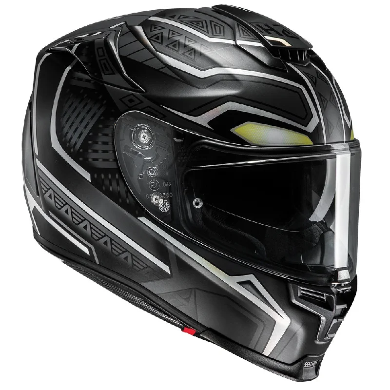 HJC RPHA 70 Full Face Touring Motorcycle Helmet Lid - Black Panther MC5SF L