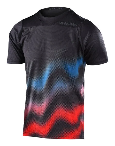 Troy Lee Designs Skyline Short Sleeve MTB Jersey - Wave - Black - 2022