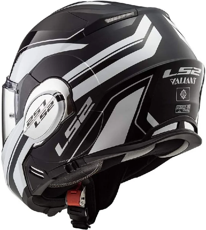 LS2 FF399 Valiant Flip Front Helmet - Lumen Black / White