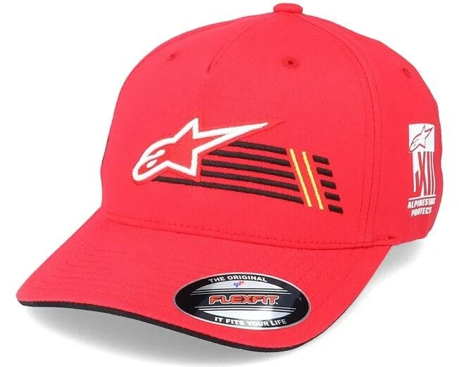 Alpinestar Overtake Race Flexifit Red Baseball Cap - 1230 81014