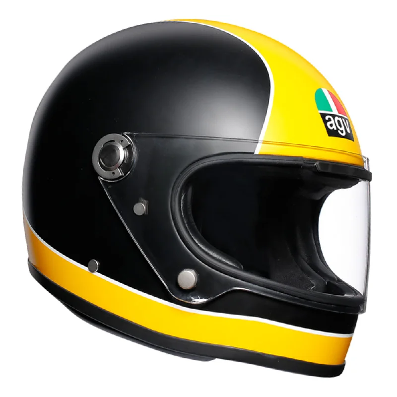 AGV X3000 Retro Full Face Helmet - Black / Yellow