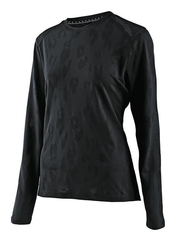 Troy Lee Designs Lilium Long Sleeve MTB Jersey - Womens - Jacquard - Black