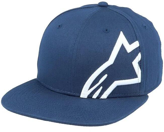 Alpinestar Corp Snap Blue Flat Peak Baseball Cap - 1139 81505