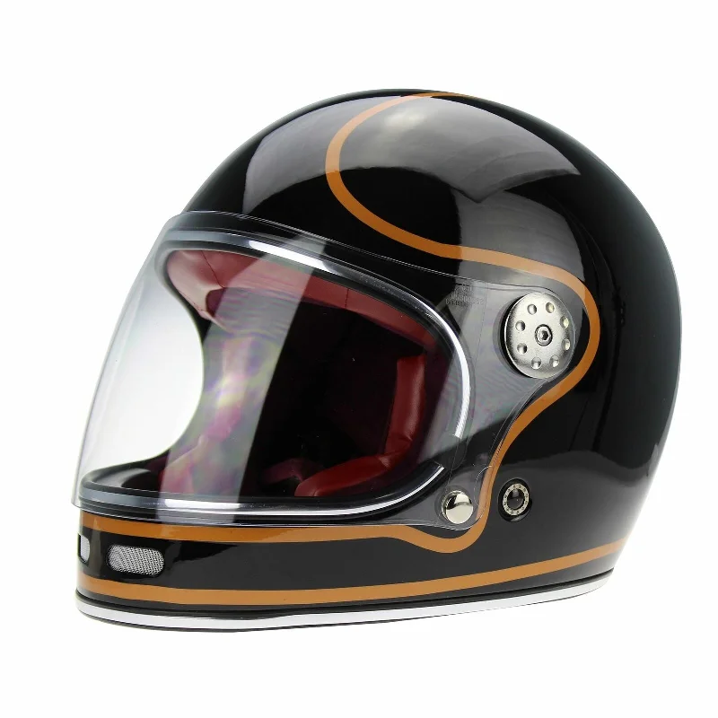 Viper F656 Vintage Full Face Helmet - Black / Copper