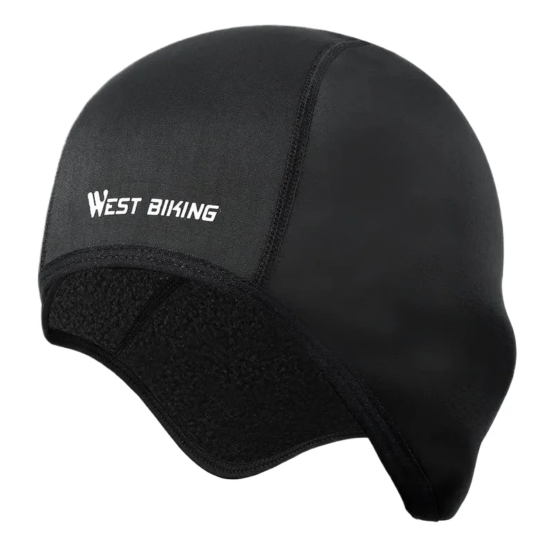 Winter Cycling Cap Windproof Thermal Ski Helmet Liner Running Skiing Motorcycle Hat Men Women MTB Cycling Headwear