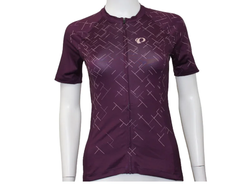 Pearl Izumi Interval Short Sleeve Road Jersey - Womens - Dark Violet-Arctic Dust