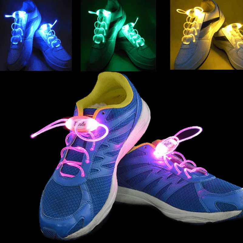 4Th Generation LED Glowing Shoelaces Flash Shoelaces Shoe Strap Outdoor Dance Party Supplies