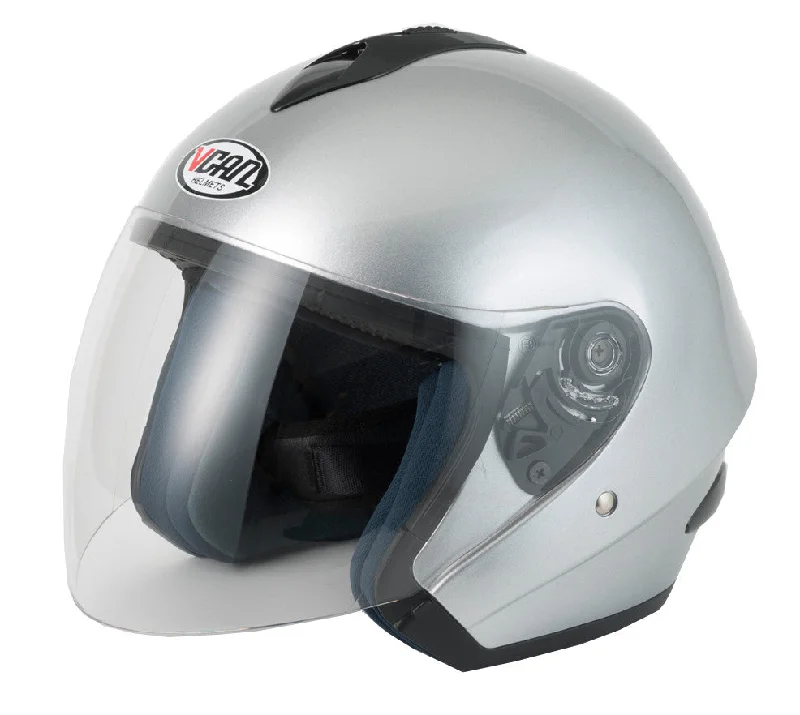 Vcan V510 Open Face Helmet - Silver