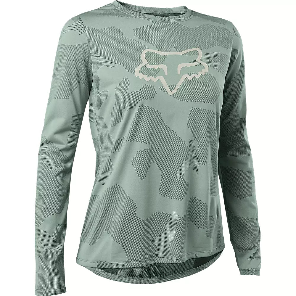 Fox Racing Ranger Tru Dri Long Sleeve MTB Jersey - Womens - Eucalyptus