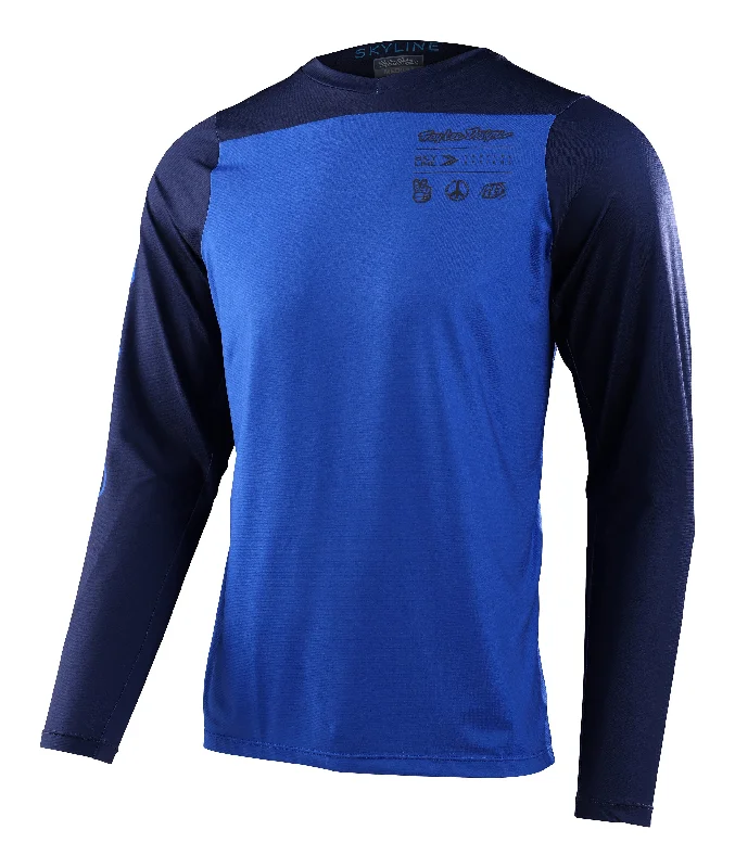 Troy Lee Designs Skyline Long Sleeve MTB Jersey - True Blue - 2023