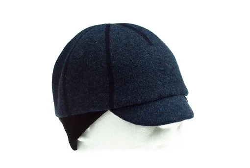 _blk label thick Italian wool BELGIAN CAP