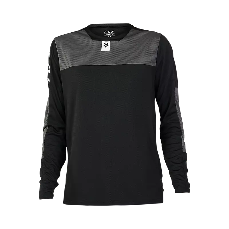 Fox Racing Defend Long Sleeve MTB Jersey - Foxhead - Black