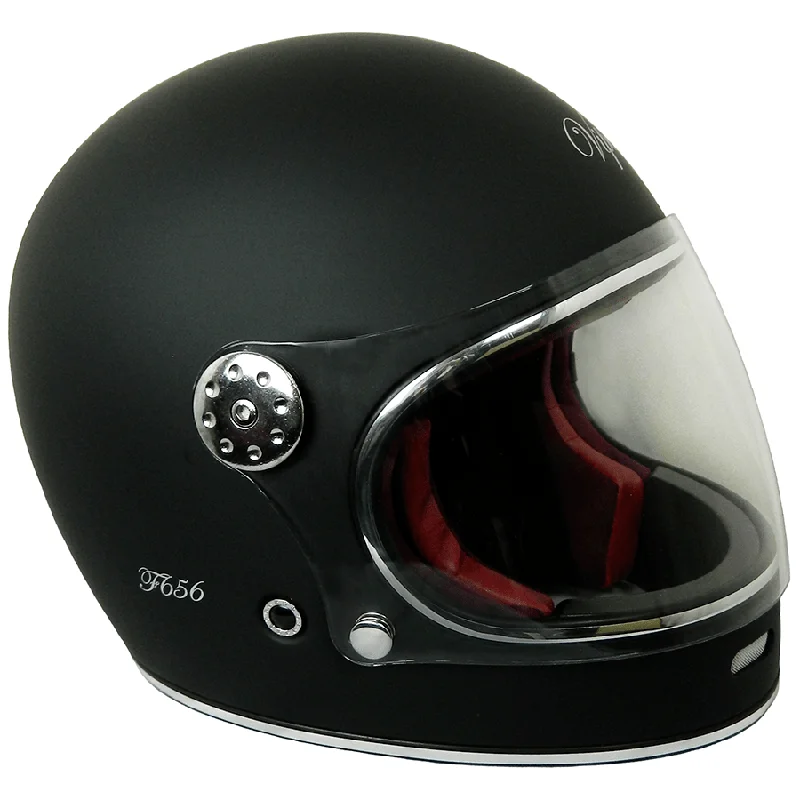 Viper F656 Vintage Full Face Helmet - Matt Black