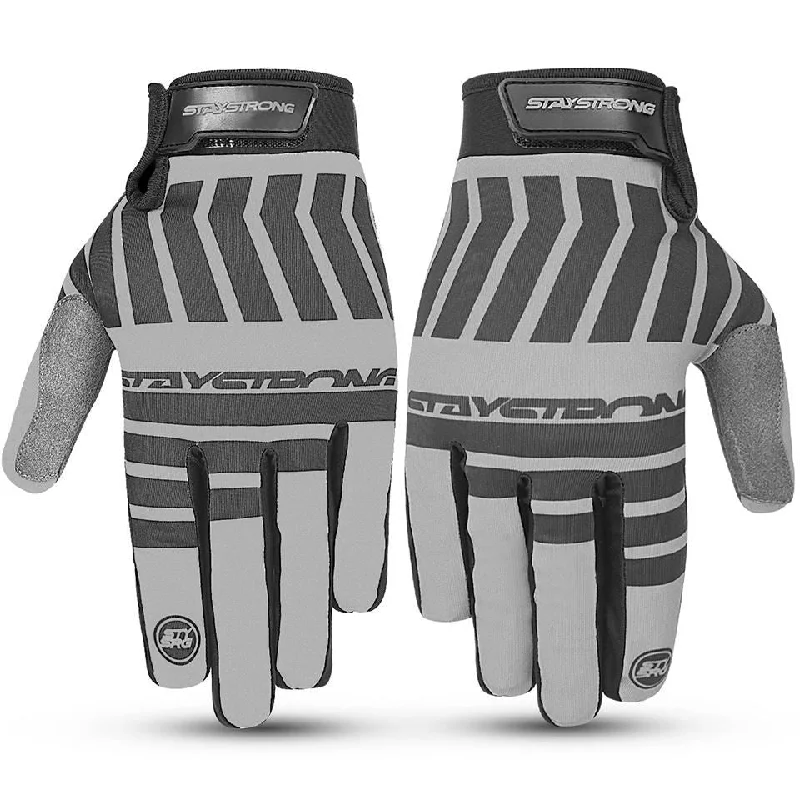 Stay Strong Chev Stripe Youth Gloves - Cocoa