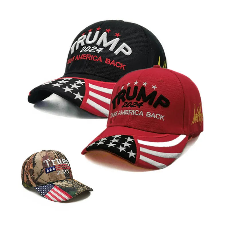 Trump 2024 Camouflage Usa Flag unisex Baseball Hats Make America Great Again President Maga Camo Embroidery Drop Cap for cycling