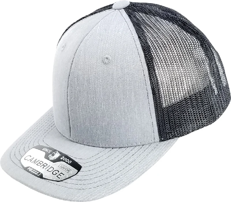 PB222J KIDS TRUCKER HAT [H.GREY/BLACK]