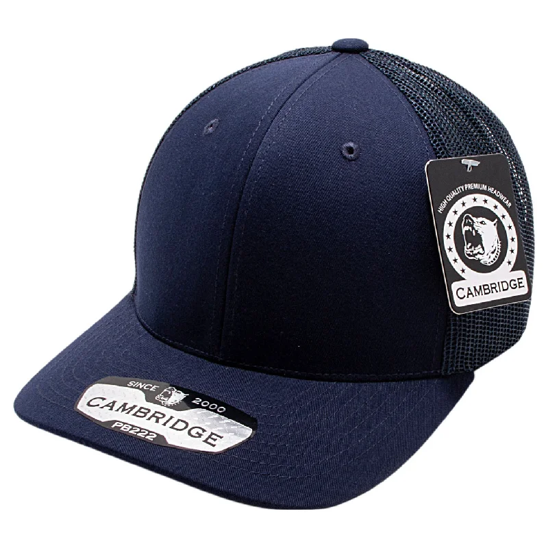 PB222-NAVY CAMBRIDGE TRUCKER HAT