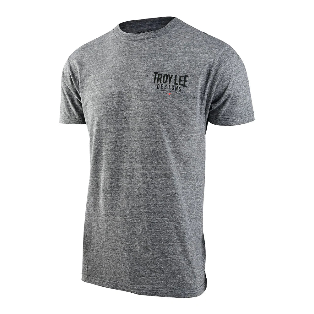 Troy Lee Designs Carb Short Sleeve Tee - Snow Heather