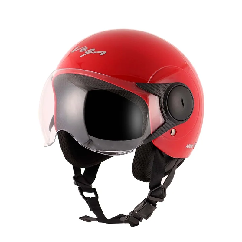 Vega Atom Red Helmet With Free Balaclava