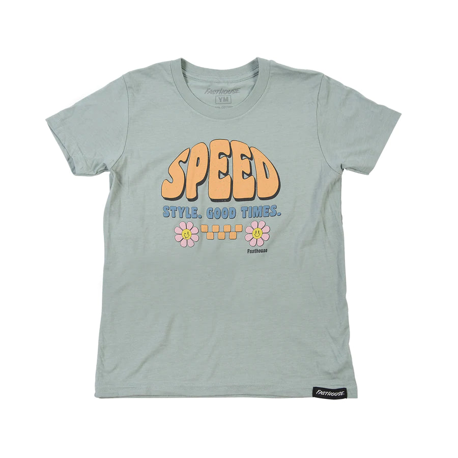 Fasthouse Peachy Keen Tee - Youth - Heather Blue