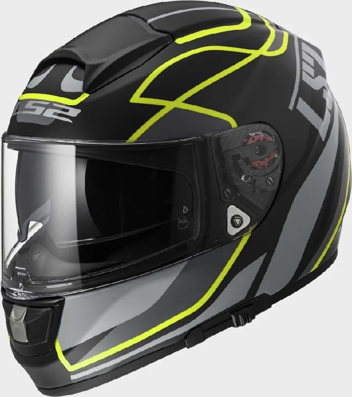 LS2 FF397 Vector FT2 Full Face Helmet - Vantage Matt Black / Yellow