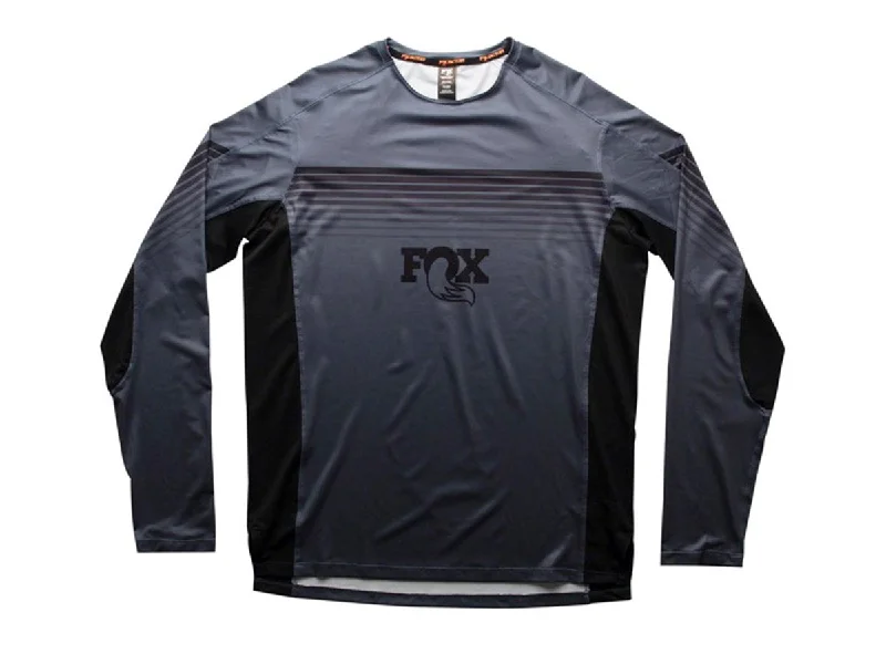 Fox Factory High Tail Long Sleeve MTB Jersey - Dark Gray