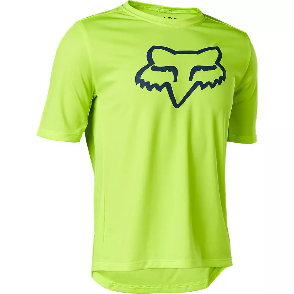 Fox Racing Ranger Short Sleeve MTB Jersey - Youth - Fluorescent Yellow