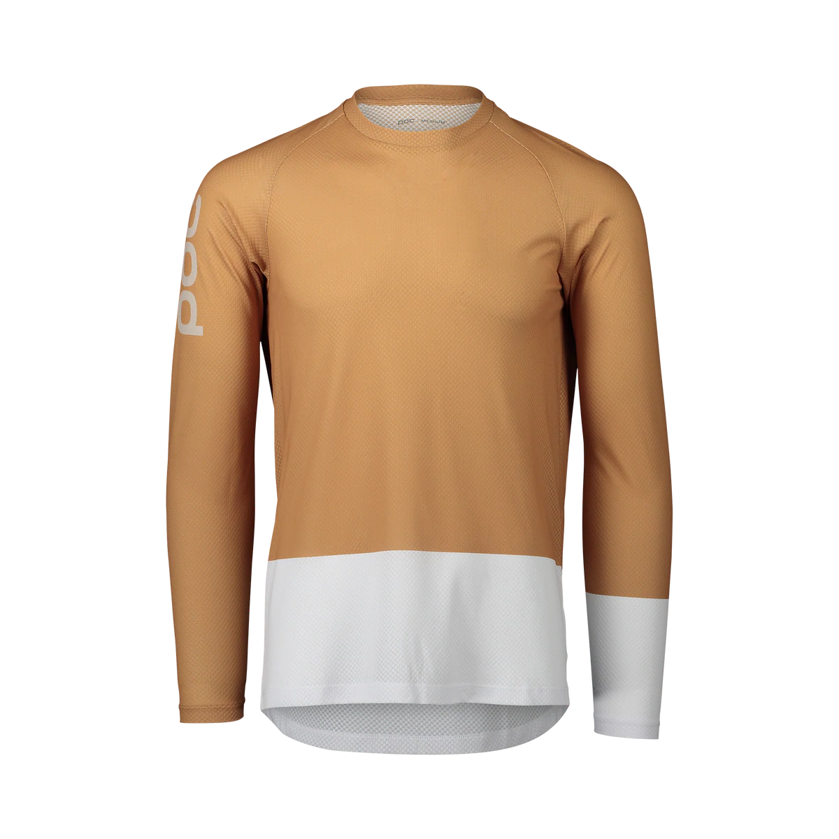 POC Pure Long Sleeve MTB Jersey - Aragonite Brown-Hydrogen White