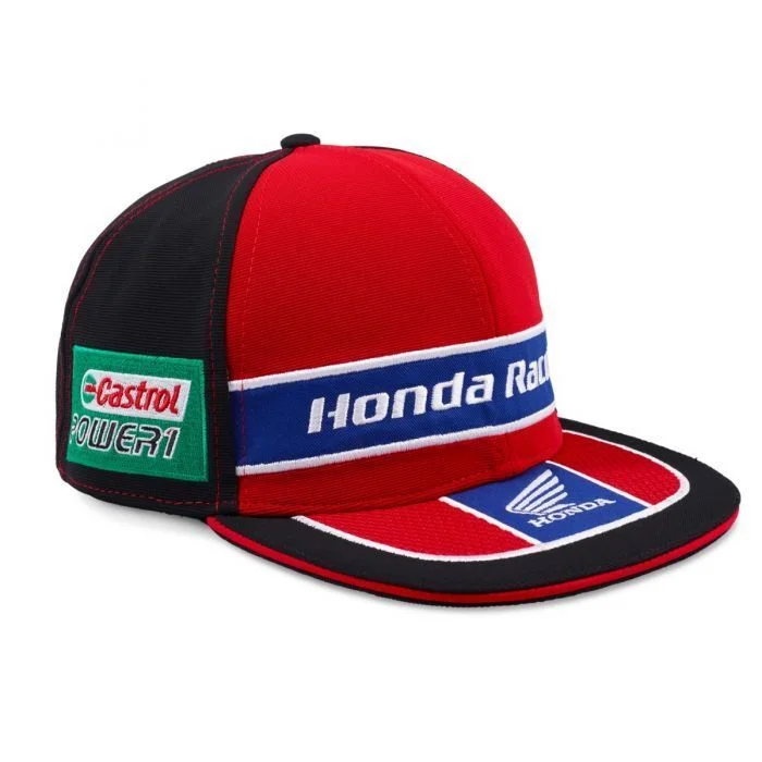 Official Honda Racing Flat Peak Baseball Cap - 18Hbsb-Bbc-Fp