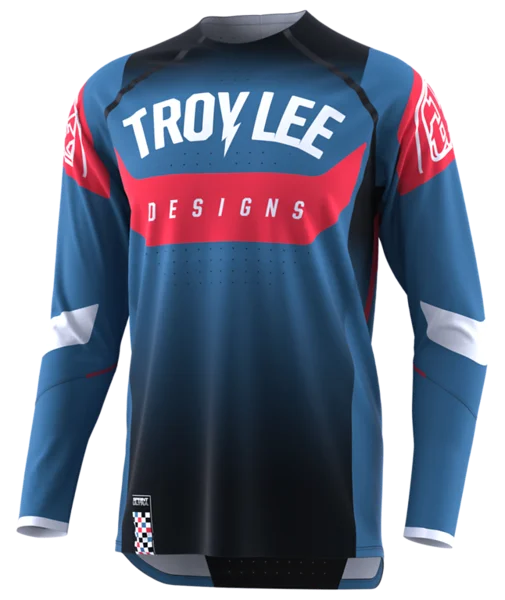 Troy Lee Designs Sprint Ultra Long Sleeve MTB Jersey - Arc Blue-Black - 2023