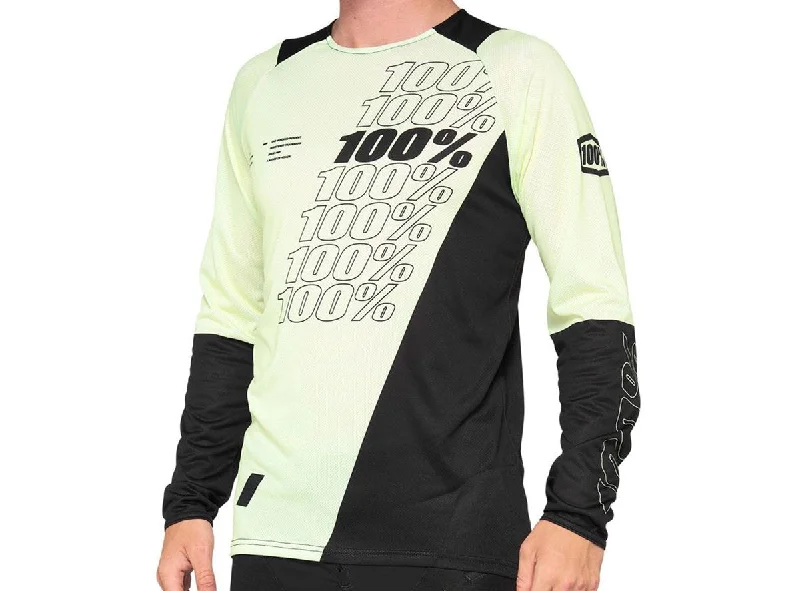 100% R-Core Long Sleeve MTB Jersey - Yellow-Black