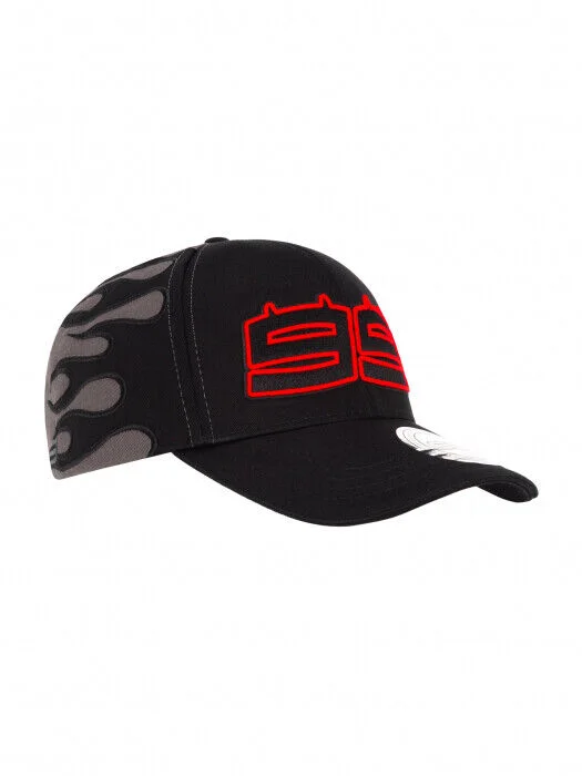 Official Jorge Lorenzo Black Flames Baseball Cap - 19 41201