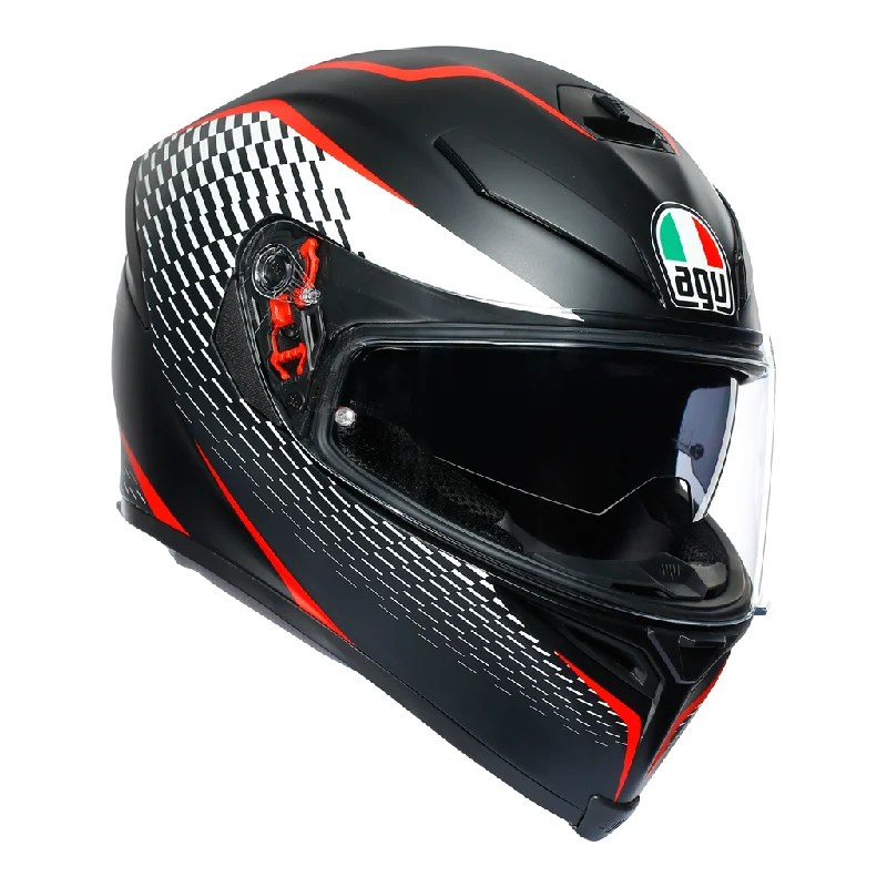 AGV K5-S "Thunder" Full Face Helmet - Black / White / Red