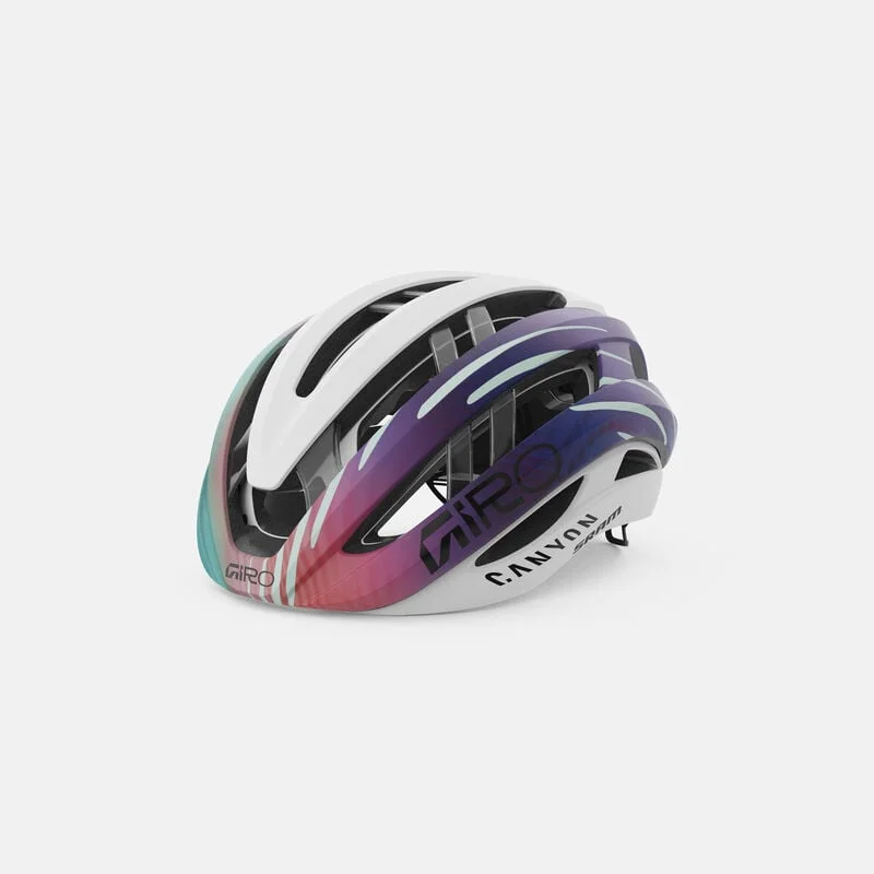 GIRO ARIES MIPS SPHERICAL ROAD CYCLING HELMET WHITE MATTE BLUE CANYON