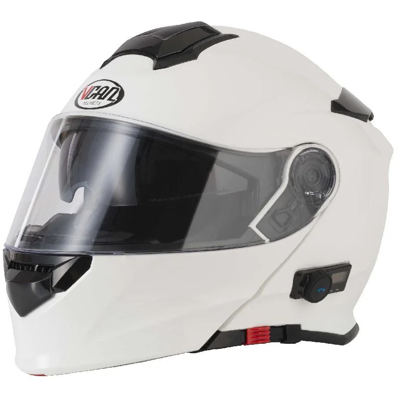 Vcan V271 Blinc Flip Front Helmet - Gloss White