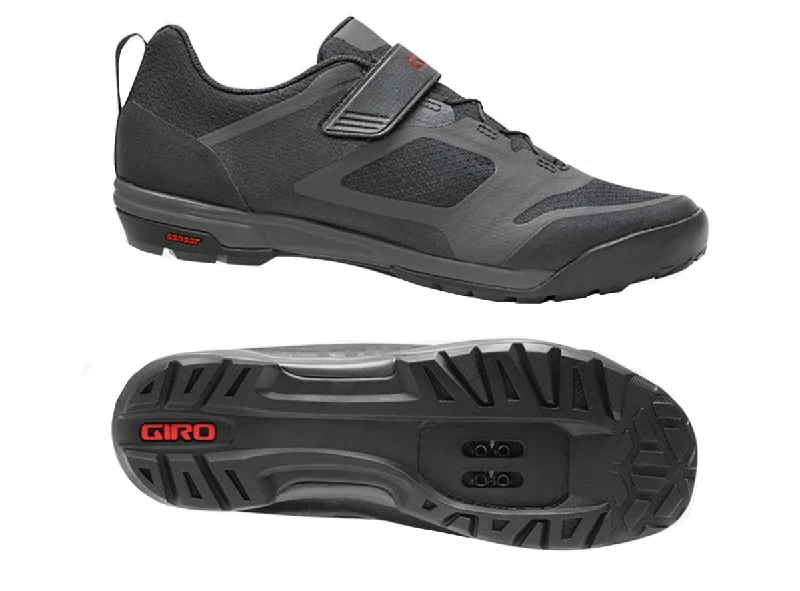 Giro Ventana Fastlace MTB Shoe - Black-Dark Shadow