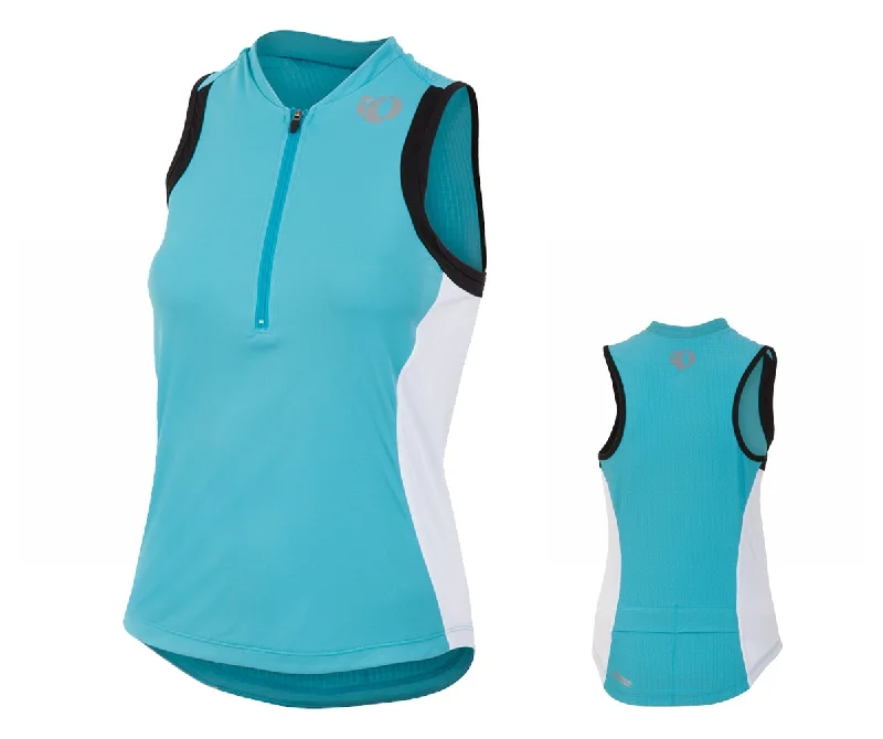 Pearl Izumi Select Tri Sleeveless Jersey - Womens - Scuba Blue-White