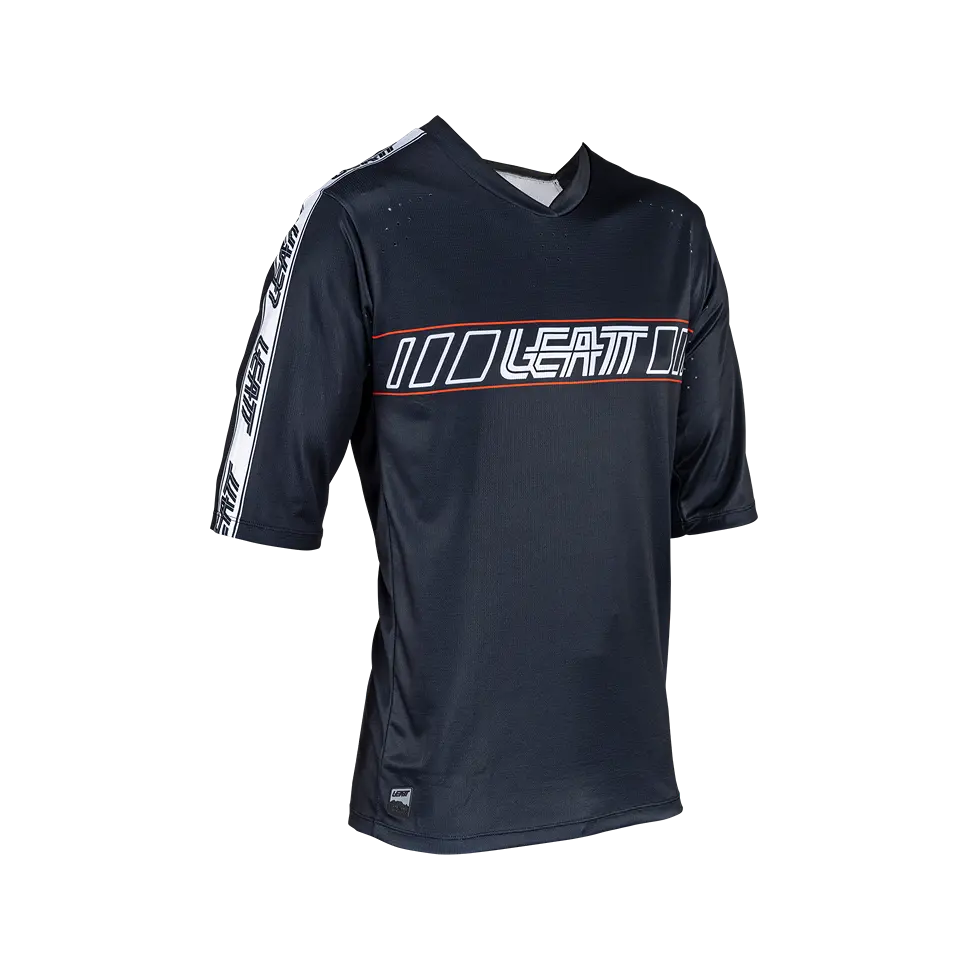 Leatt Enduro 3.0 Short Sleeve MTB Jersey - Black - 2024