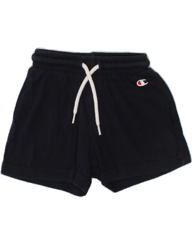 CHAMPION Baby Boys Sport Shorts 12-18 Months Medium Navy Blue Cotton