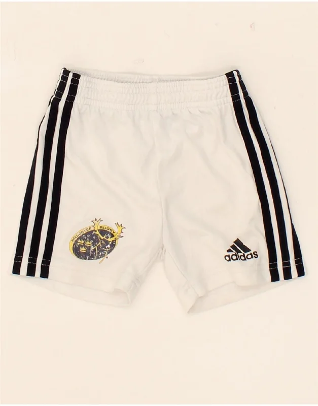 ADIDAS Baby Boys Graphic Sport Shorts 3-6 Months White Polyester